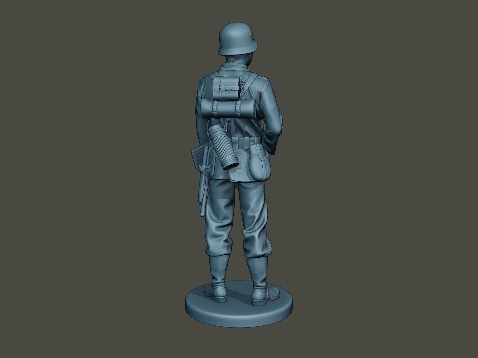 German soldier ww2 Stand Guard G2 3D print model_5