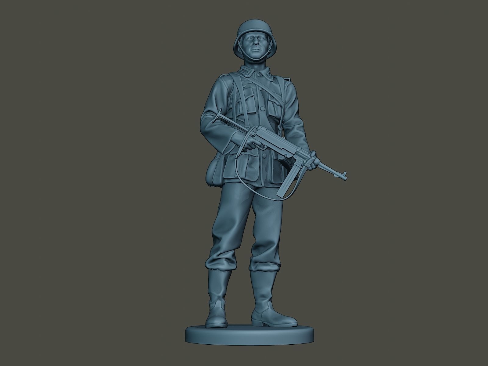 German soldier ww2 Stand Guard G2 3D print model_12