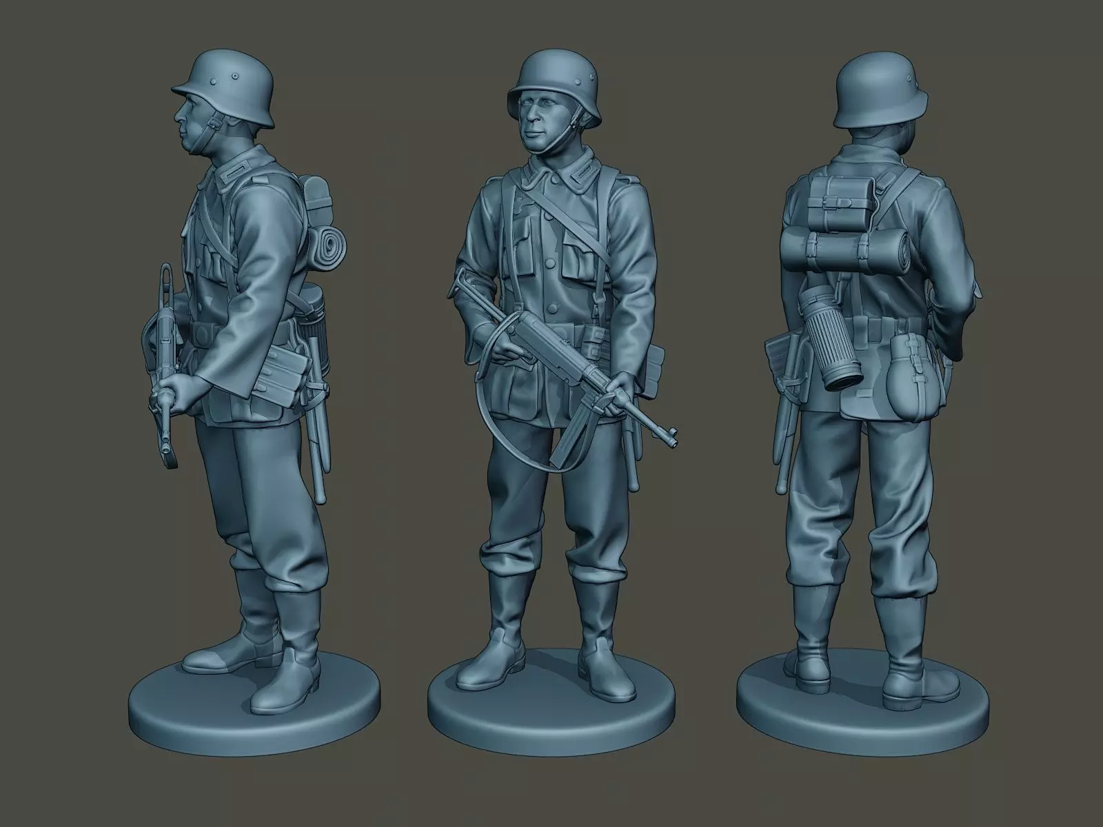 German soldier ww2 Stand Guard G2 3D print model_0