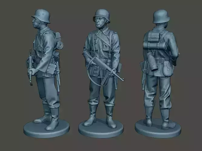 German soldier ww2 Stand Guard G2 3D print model