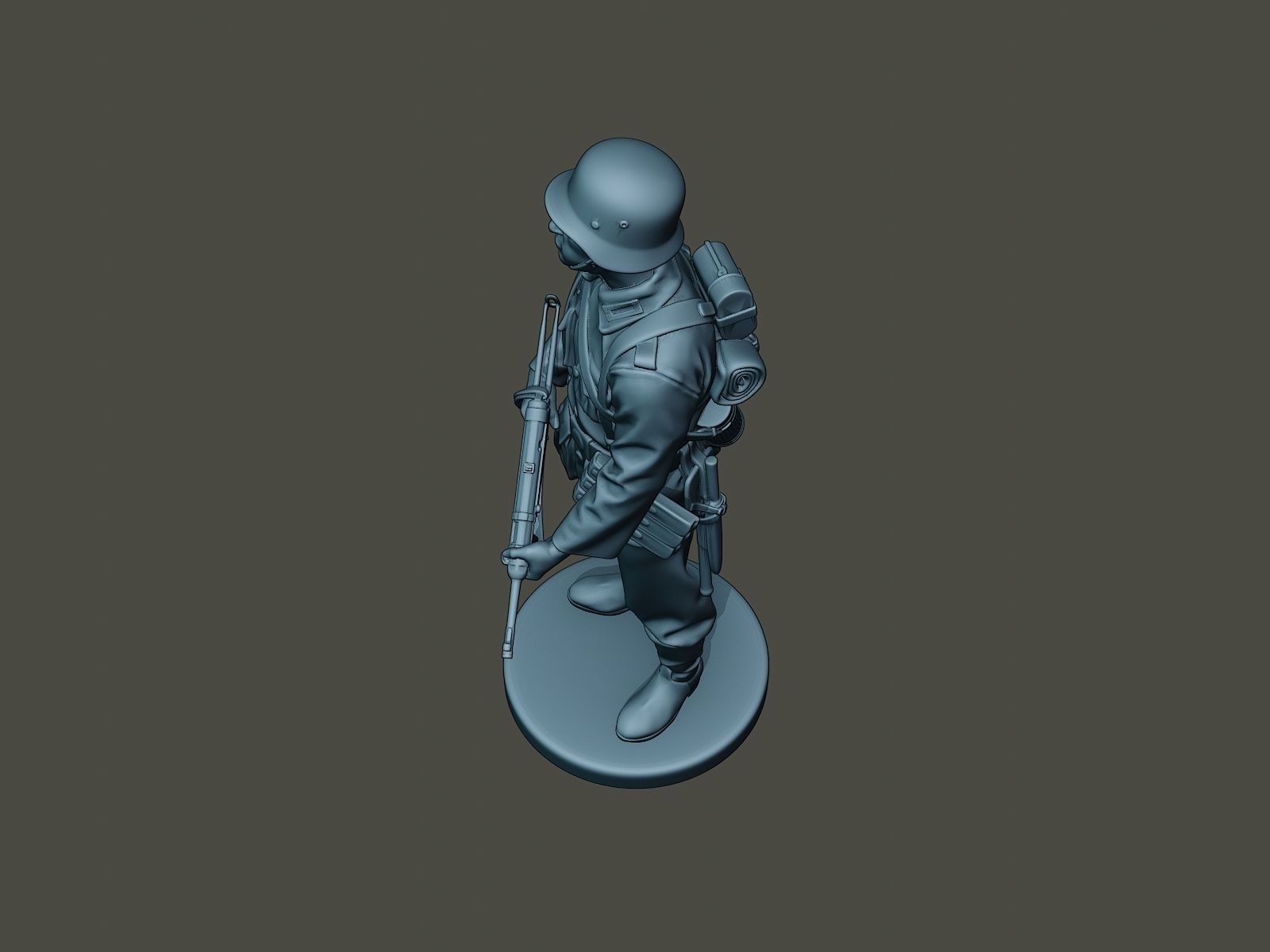 German soldier ww2 Stand Guard G2 3D print model_14