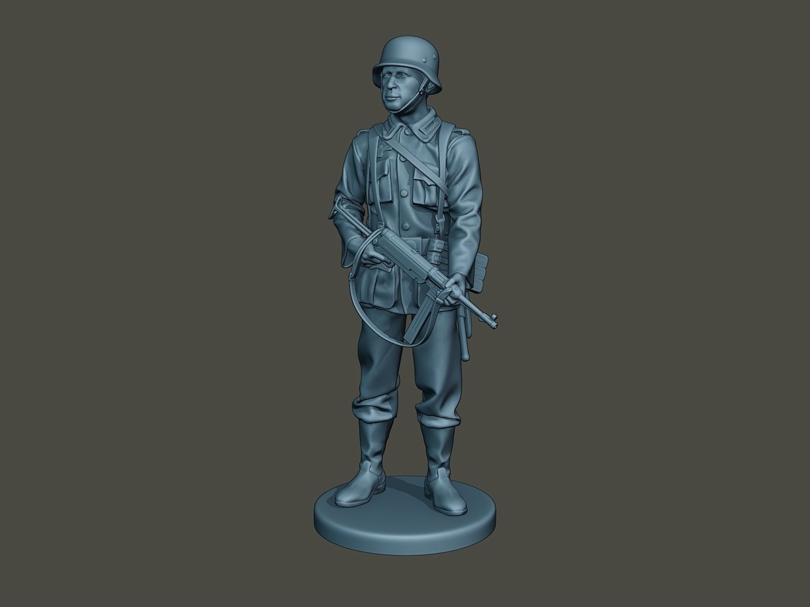 German soldier ww2 Stand Guard G2 3D print model_10