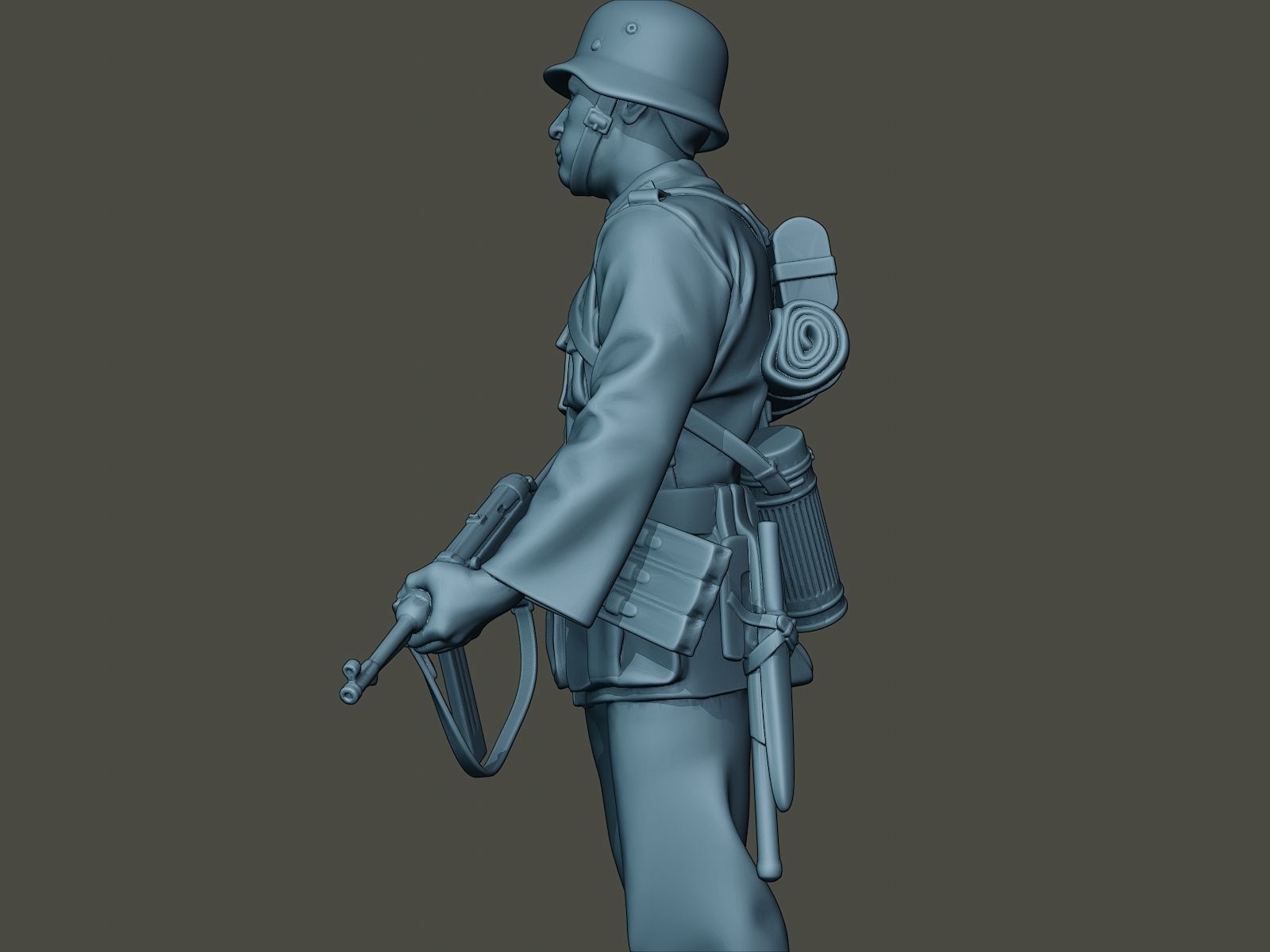 German soldier ww2 Stand Guard G2 3D print model_16