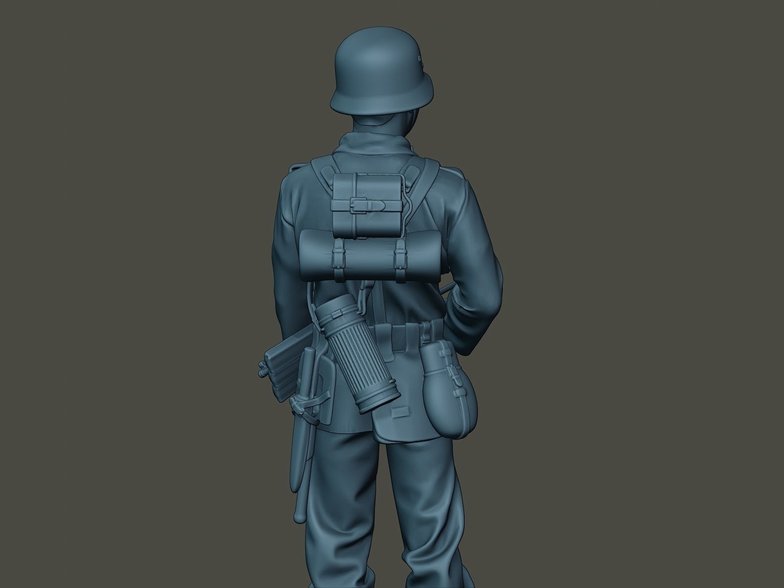 German soldier ww2 Stand Guard G2 3D print model_20