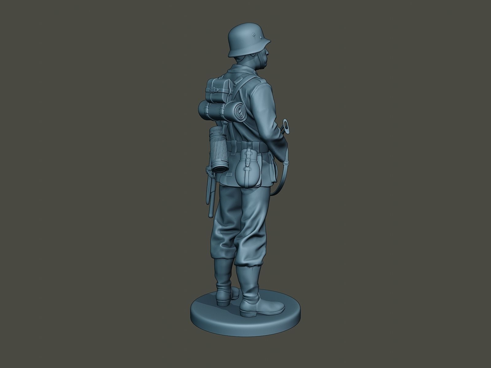 German soldier ww2 Stand Guard G2 3D print model_6