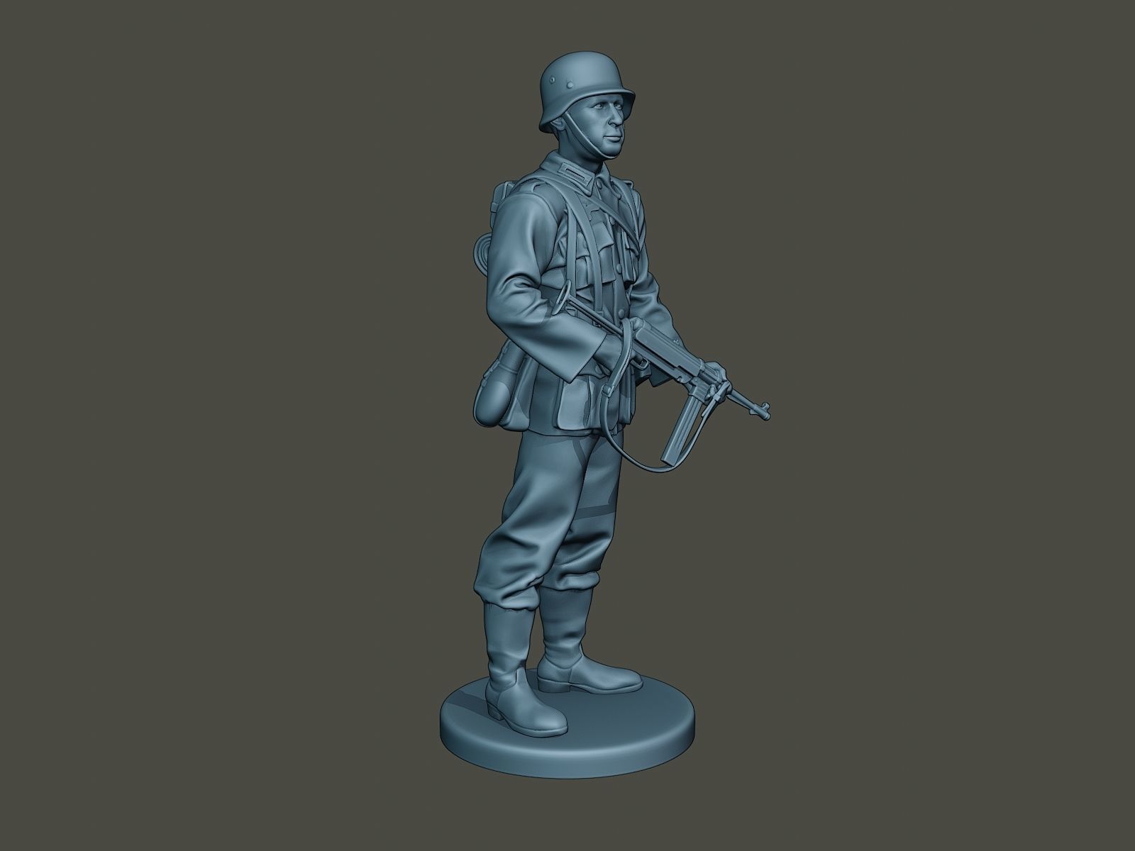 German soldier ww2 Stand Guard G2 3D print model_8