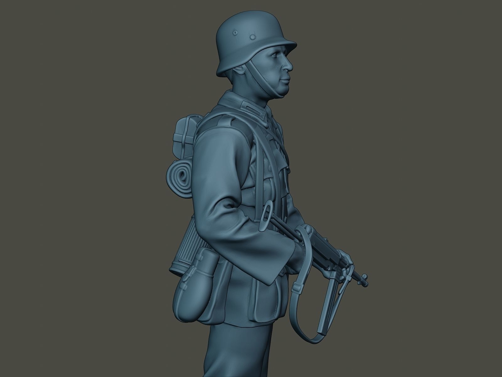 German soldier ww2 Stand Guard G2 3D print model_19
