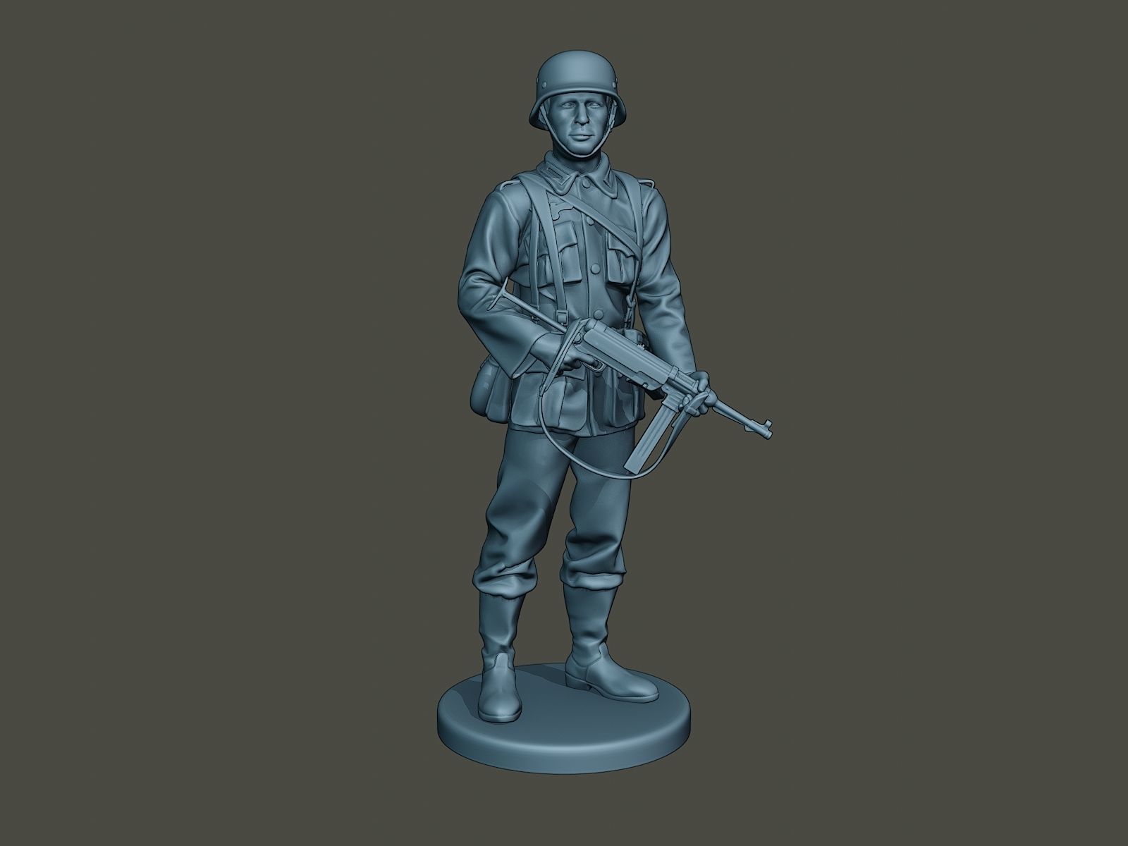 German soldier ww2 Stand Guard G2 3D print model_9