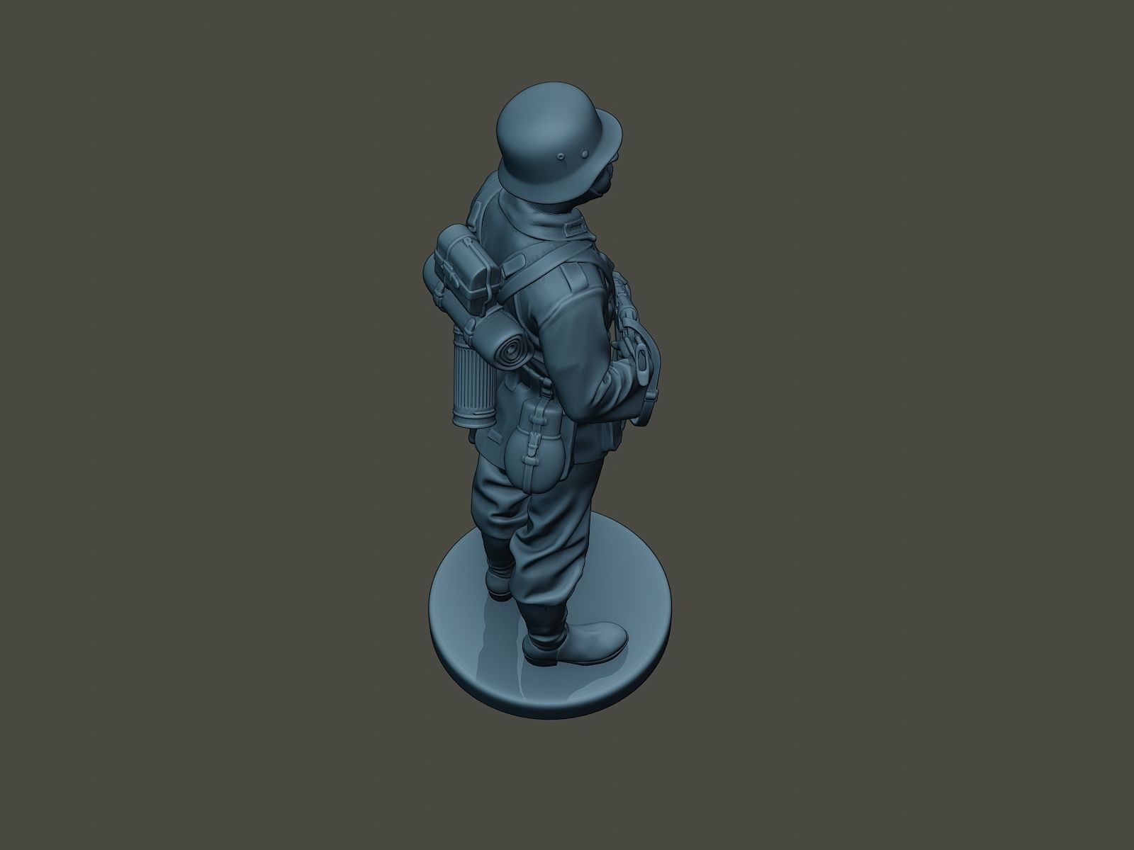 German soldier ww2 Stand Guard G2 3D print model_21