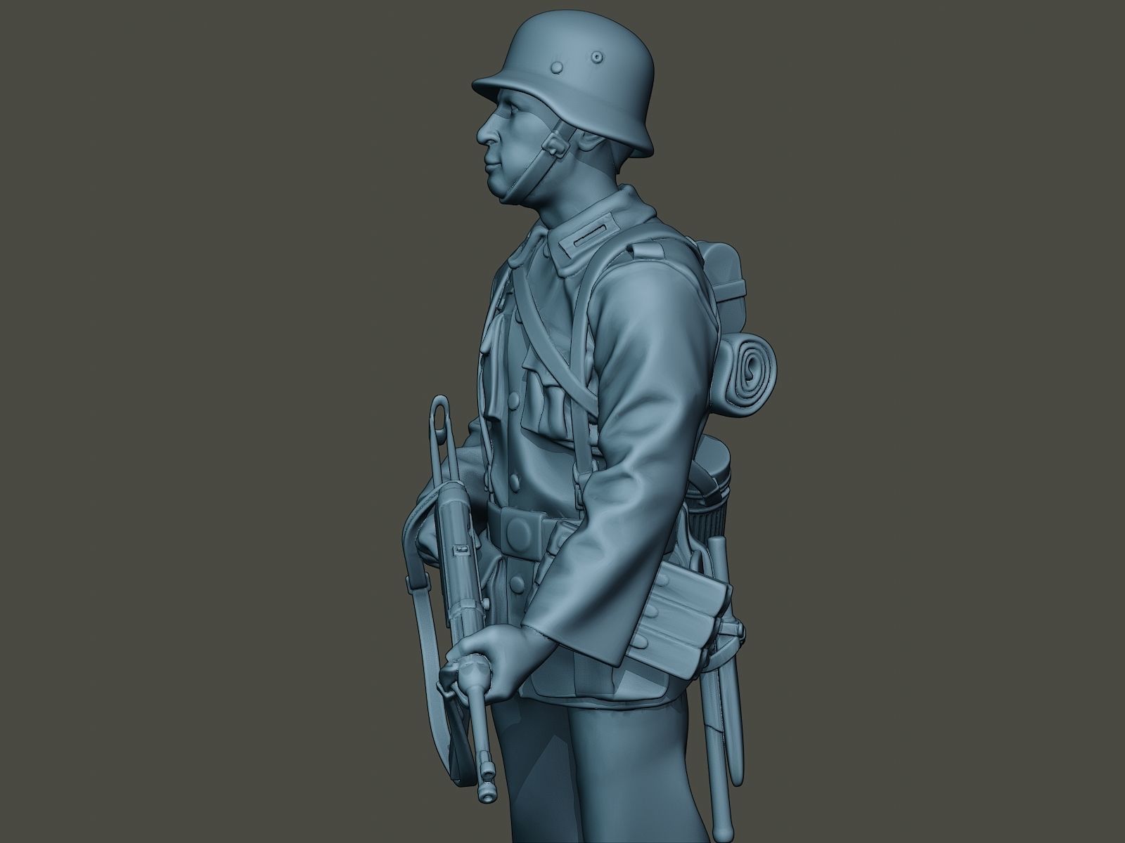 German soldier ww2 Stand Guard G2 3D print model_17