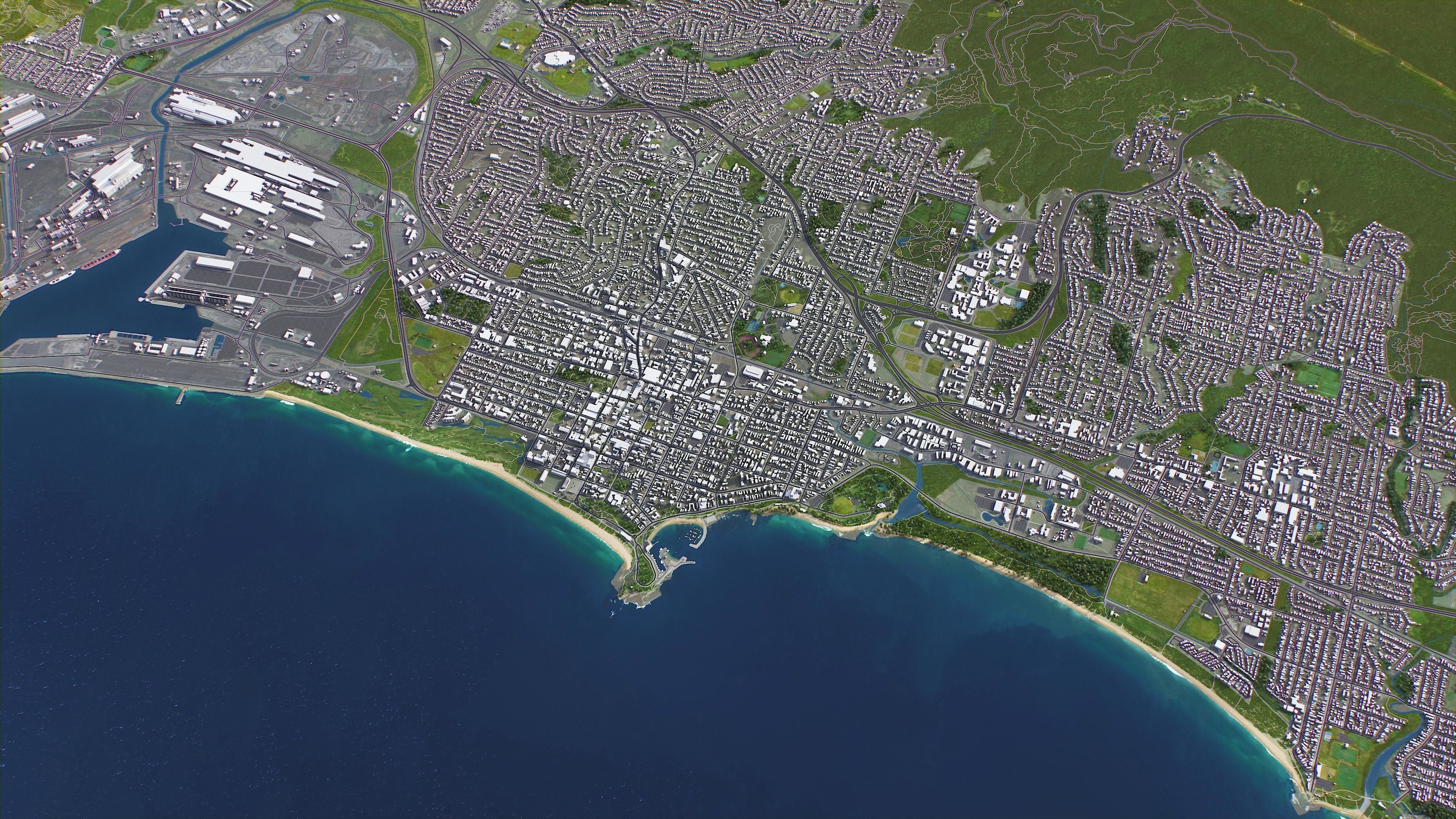 Wollongong Low-poly 3D model_17