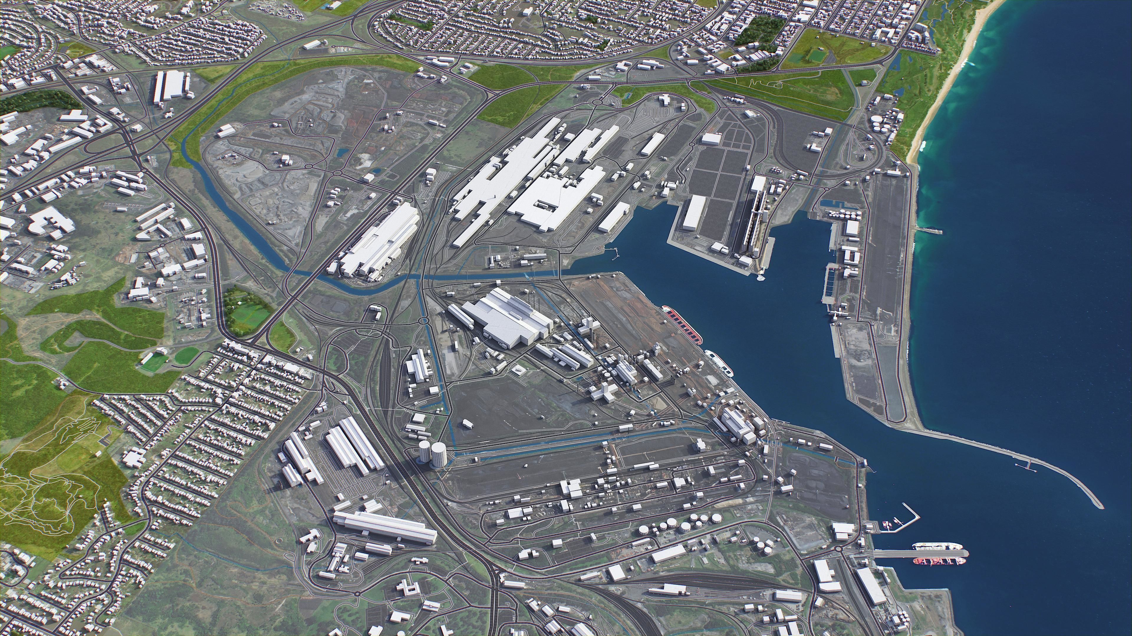 Wollongong Low-poly 3D model_13