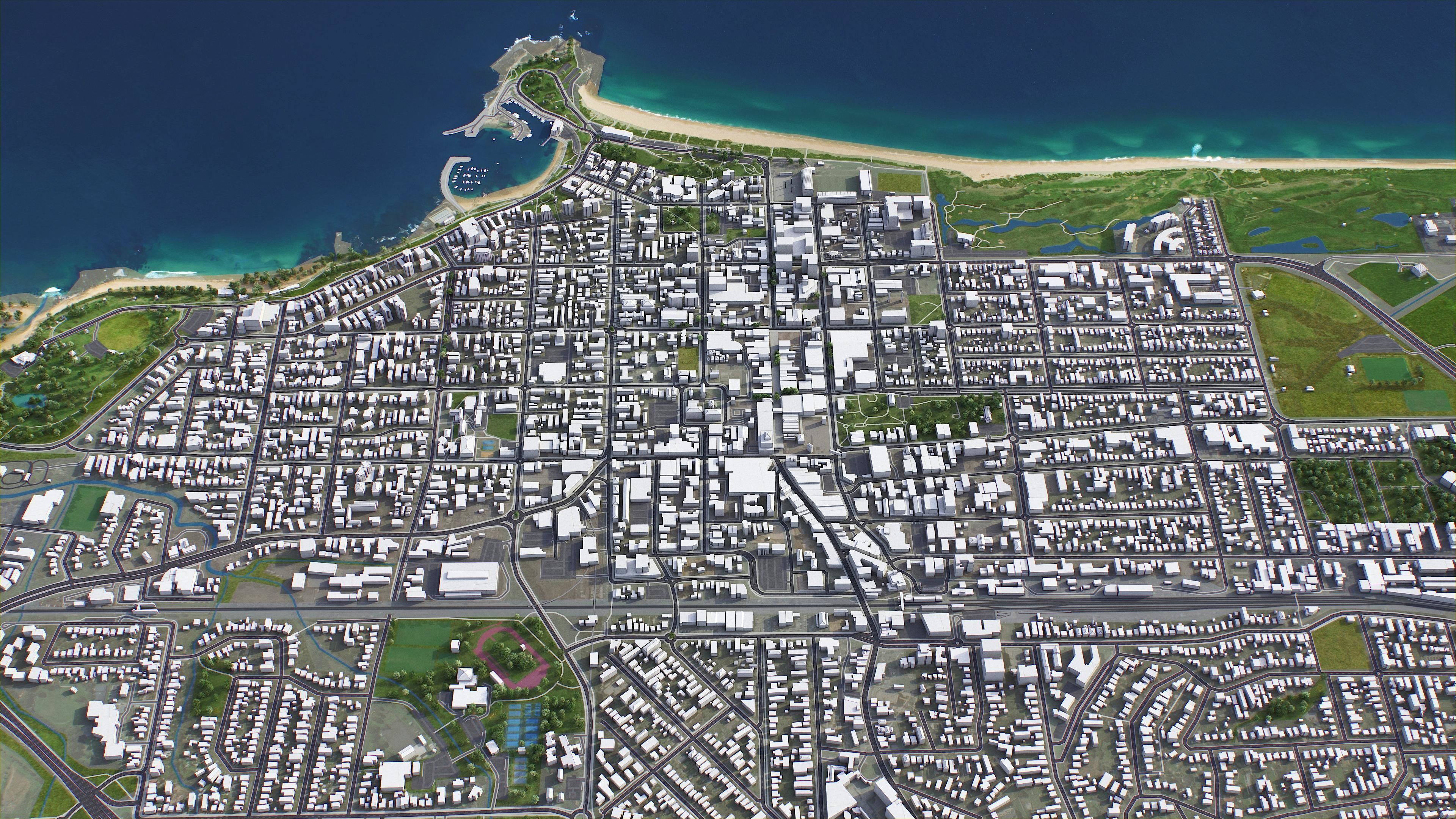 Wollongong Low-poly 3D model_19