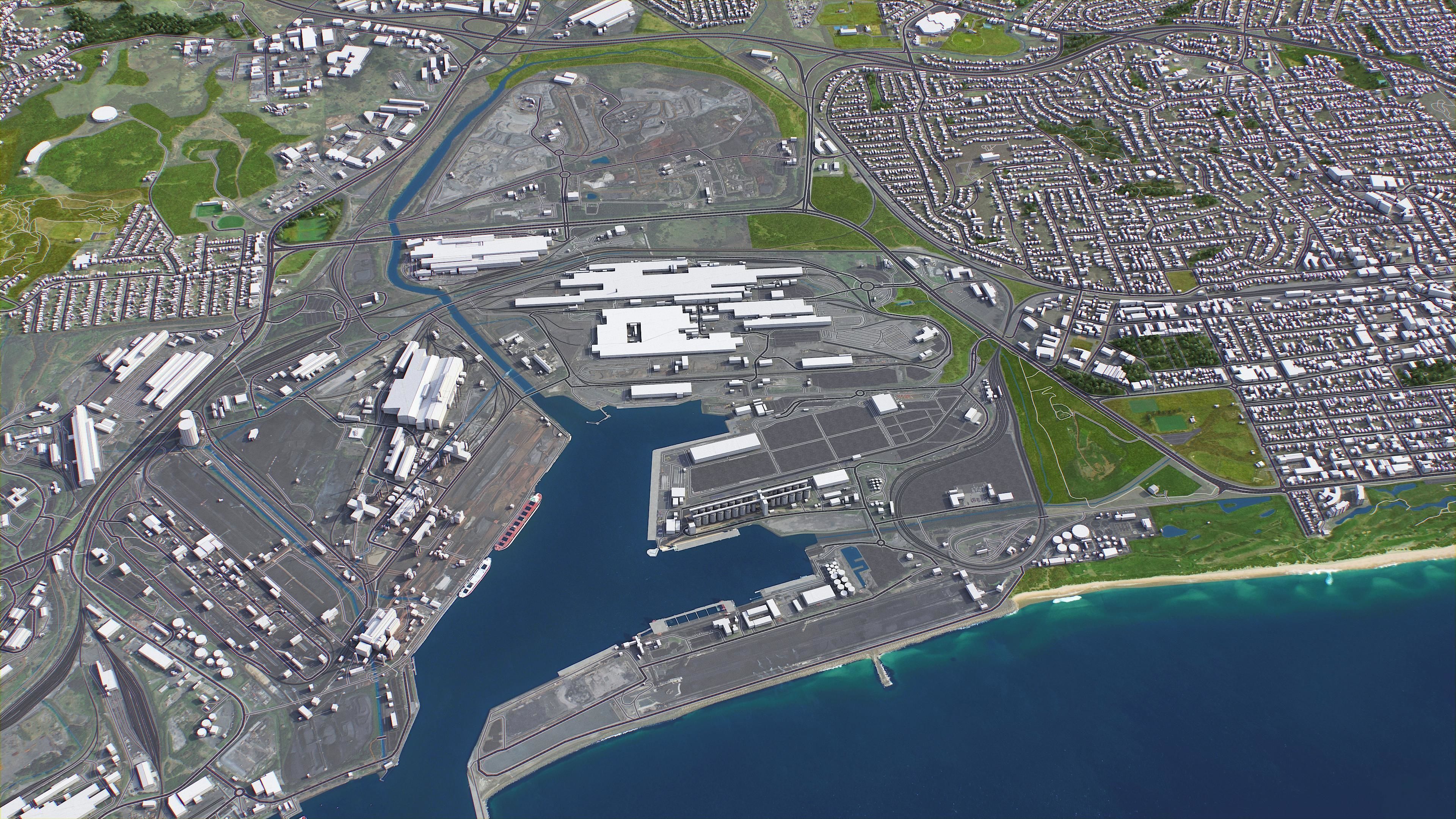 Wollongong Low-poly 3D model_10