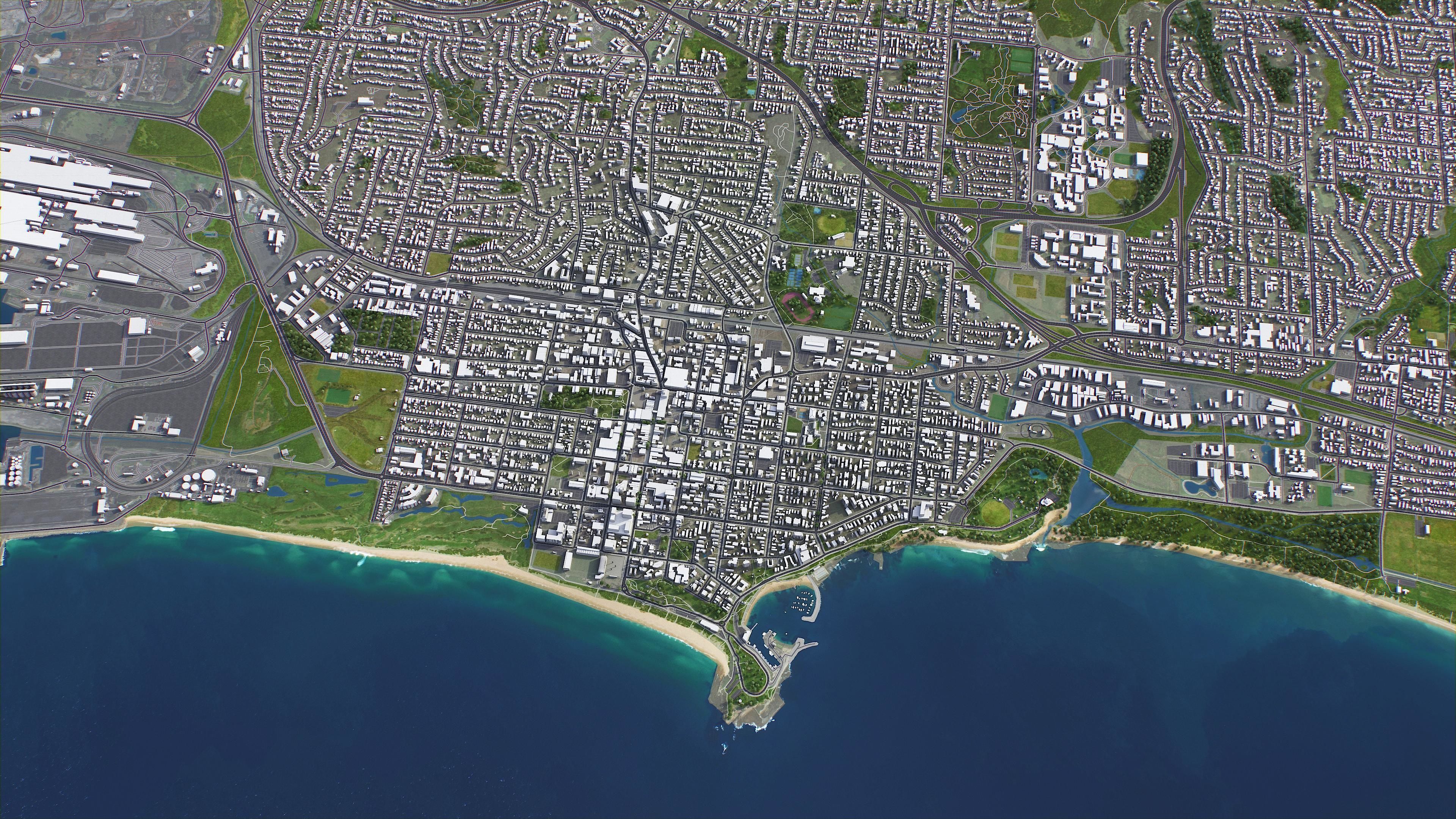 Wollongong Low-poly 3D model_14