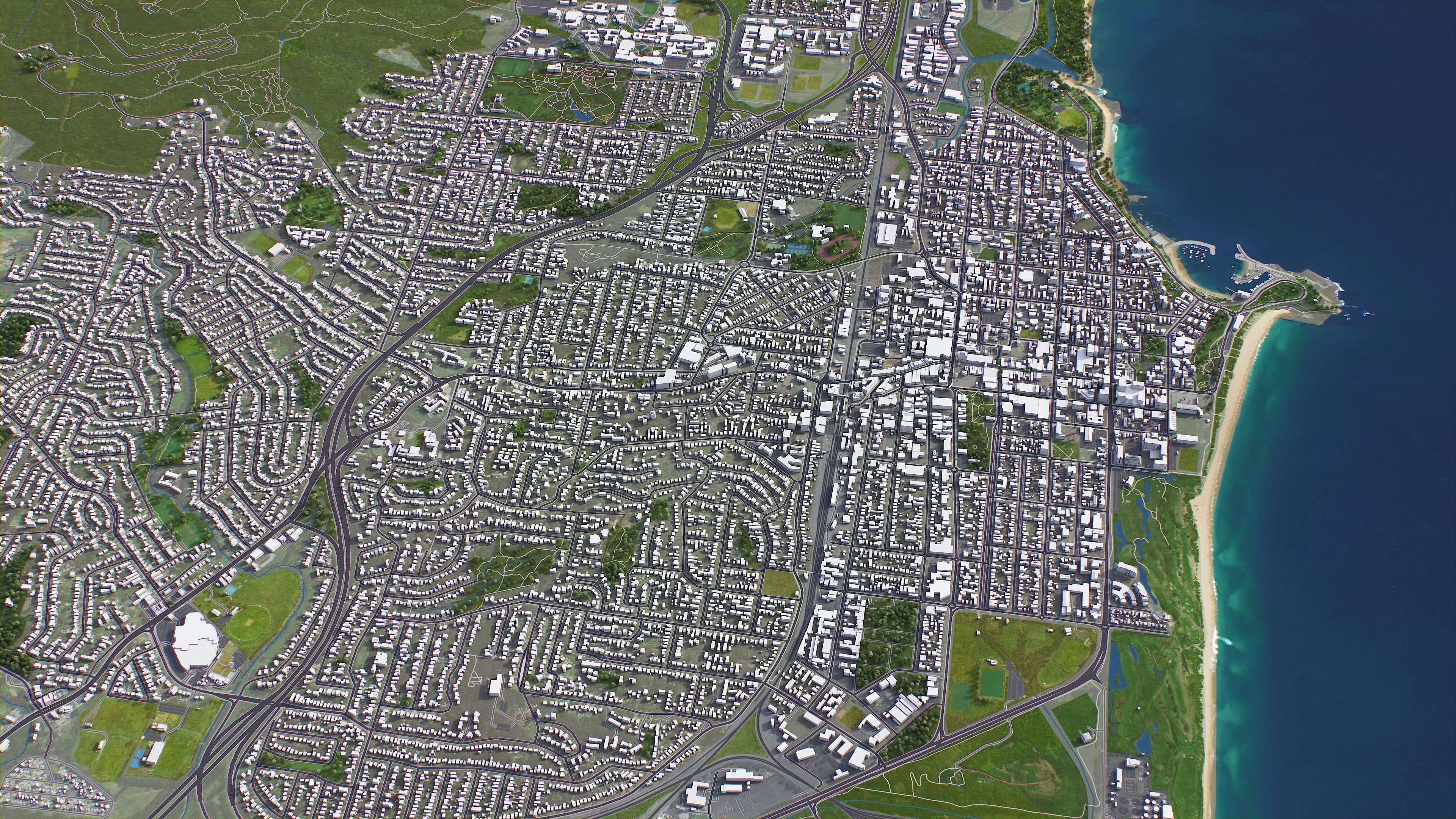 Wollongong Low-poly 3D model_16