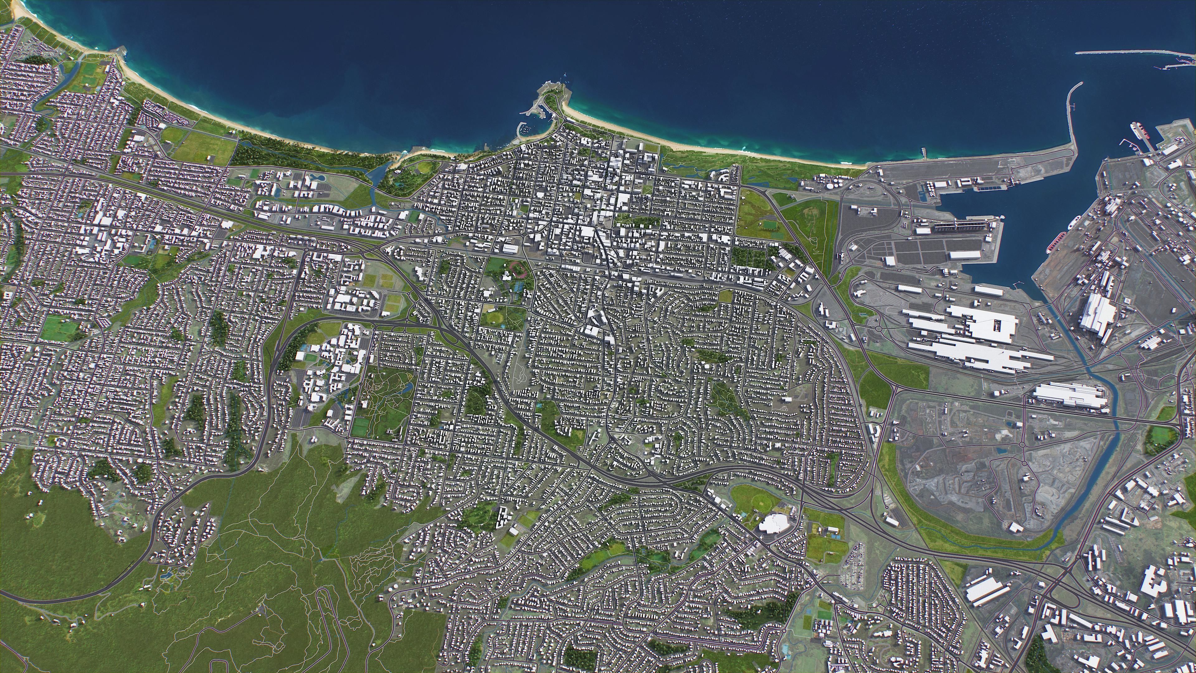 Wollongong Low-poly 3D model_15