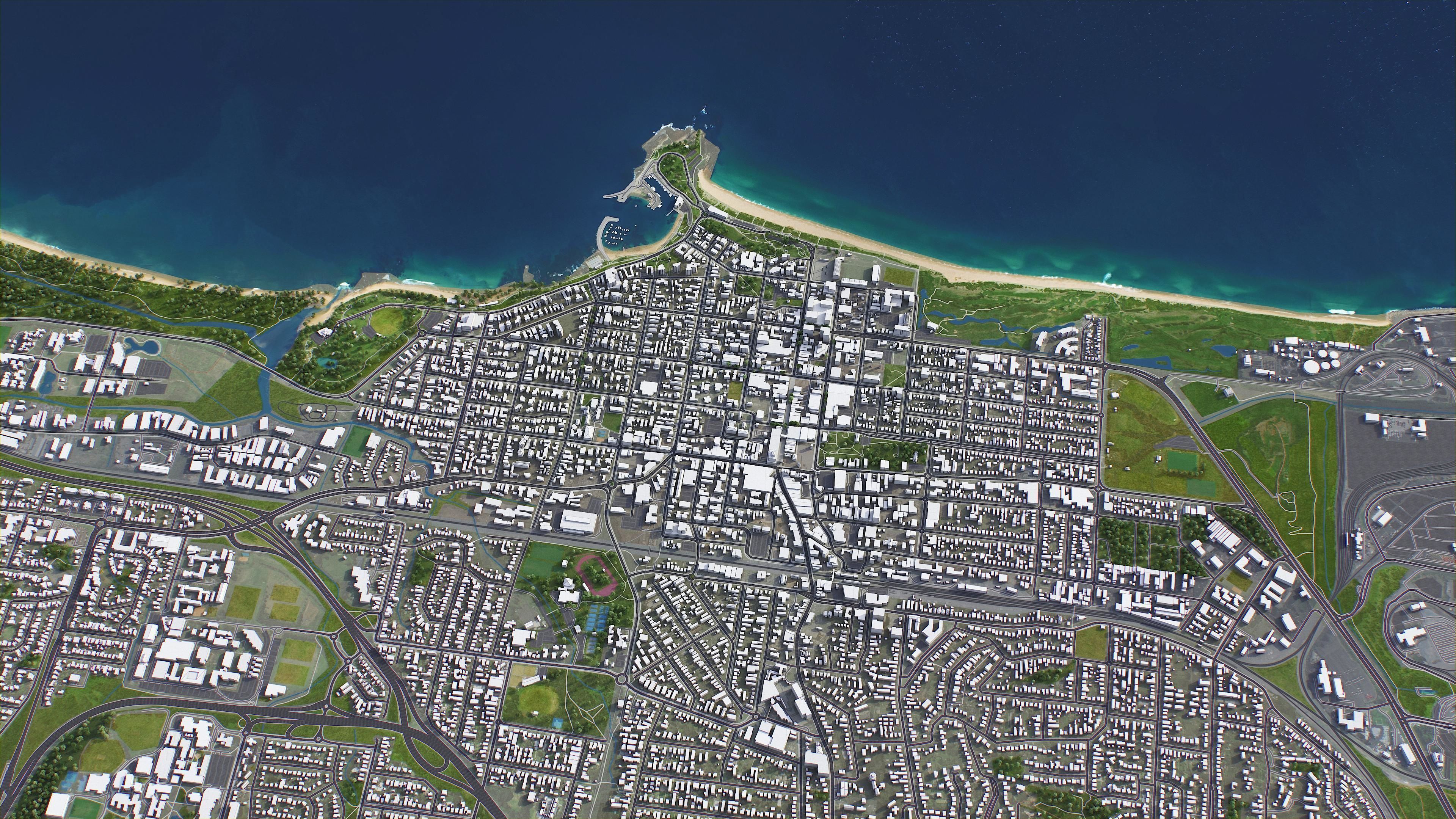 Wollongong Low-poly 3D model_12