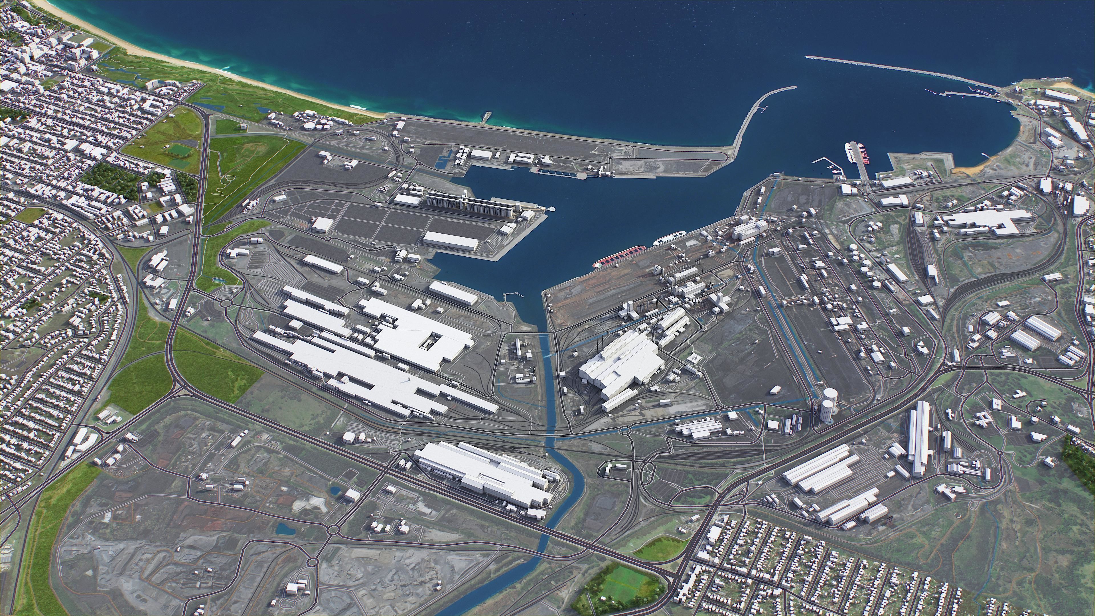 Wollongong Low-poly 3D model_11