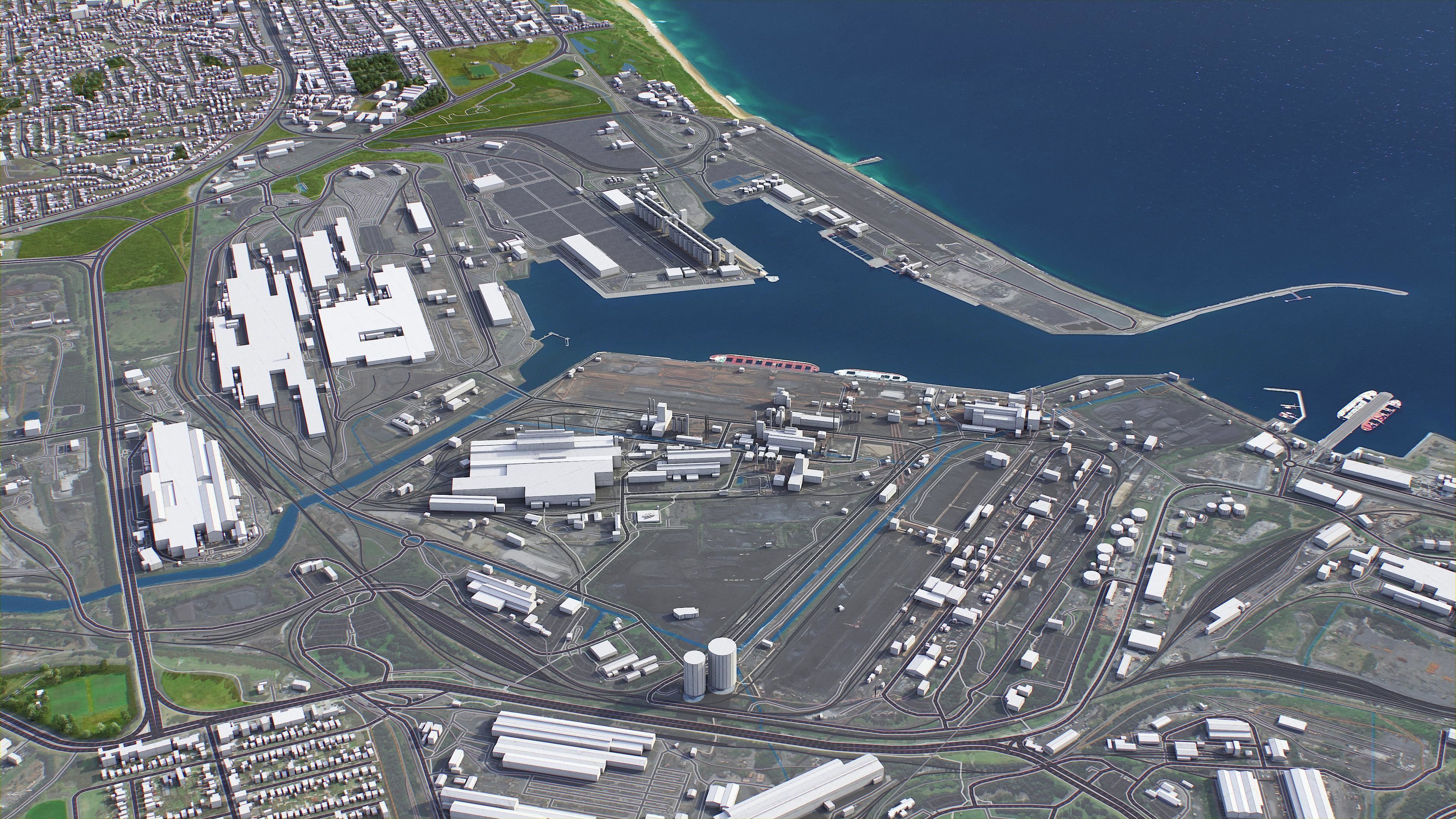 Wollongong Low-poly 3D model_20