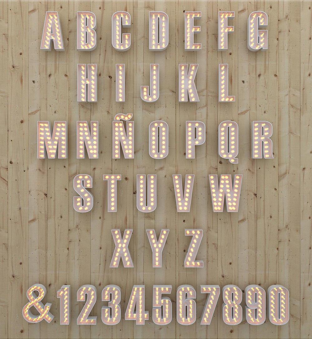 Light Bulb Alphabet