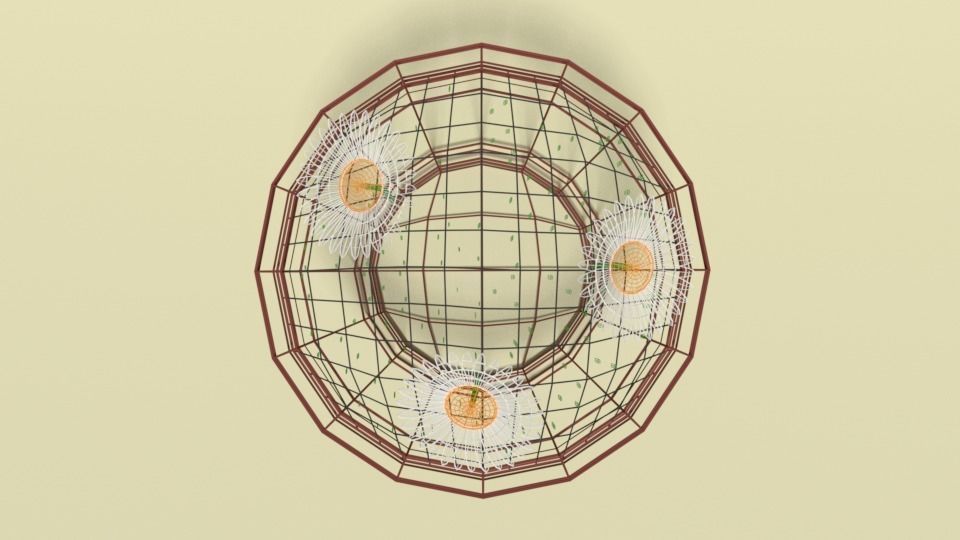 Low Poly Cartoon Daisy Flowers Low-poly 3D model_15