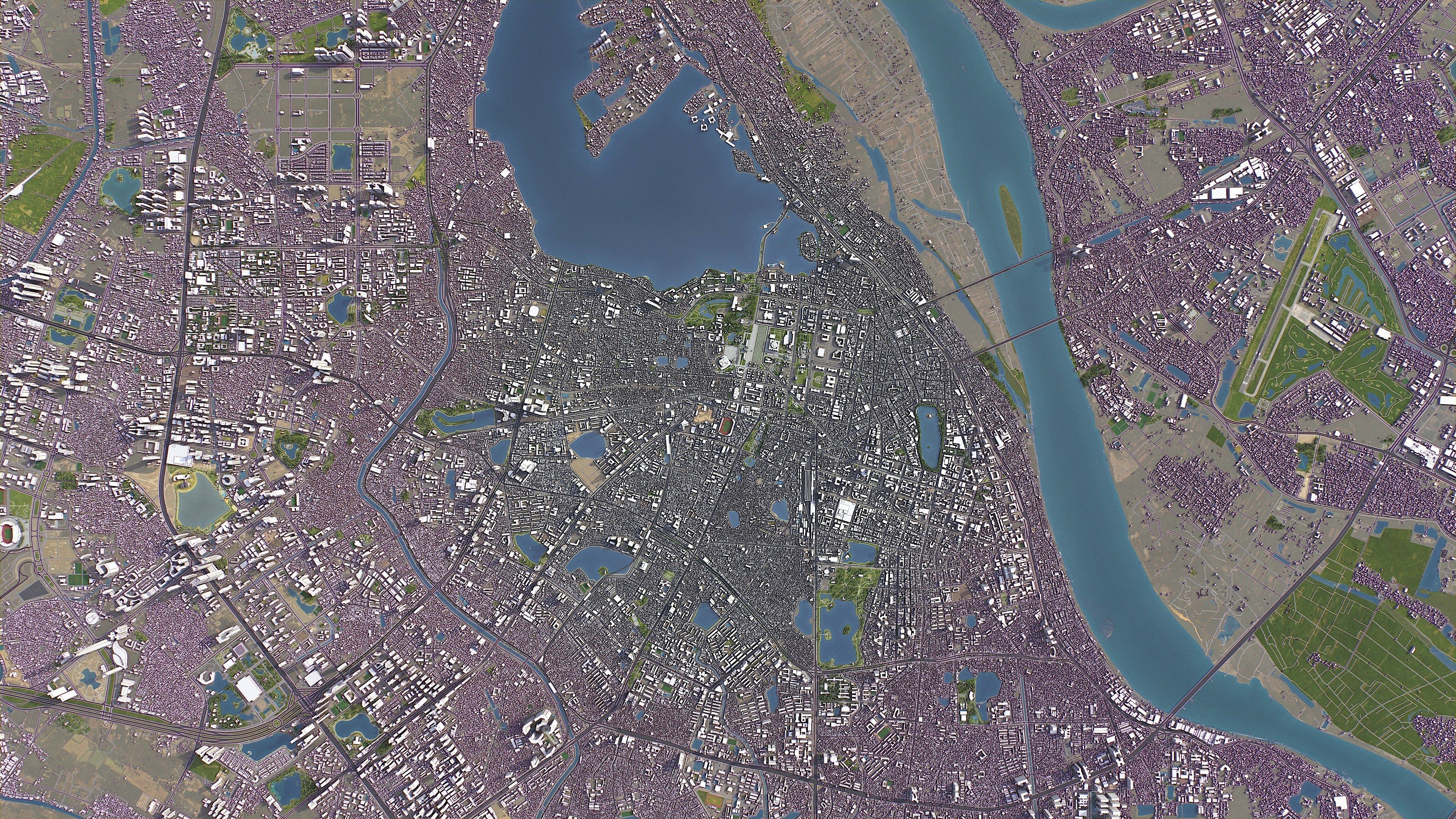 Hanoi - 3D City Model Low-poly 3D model_16