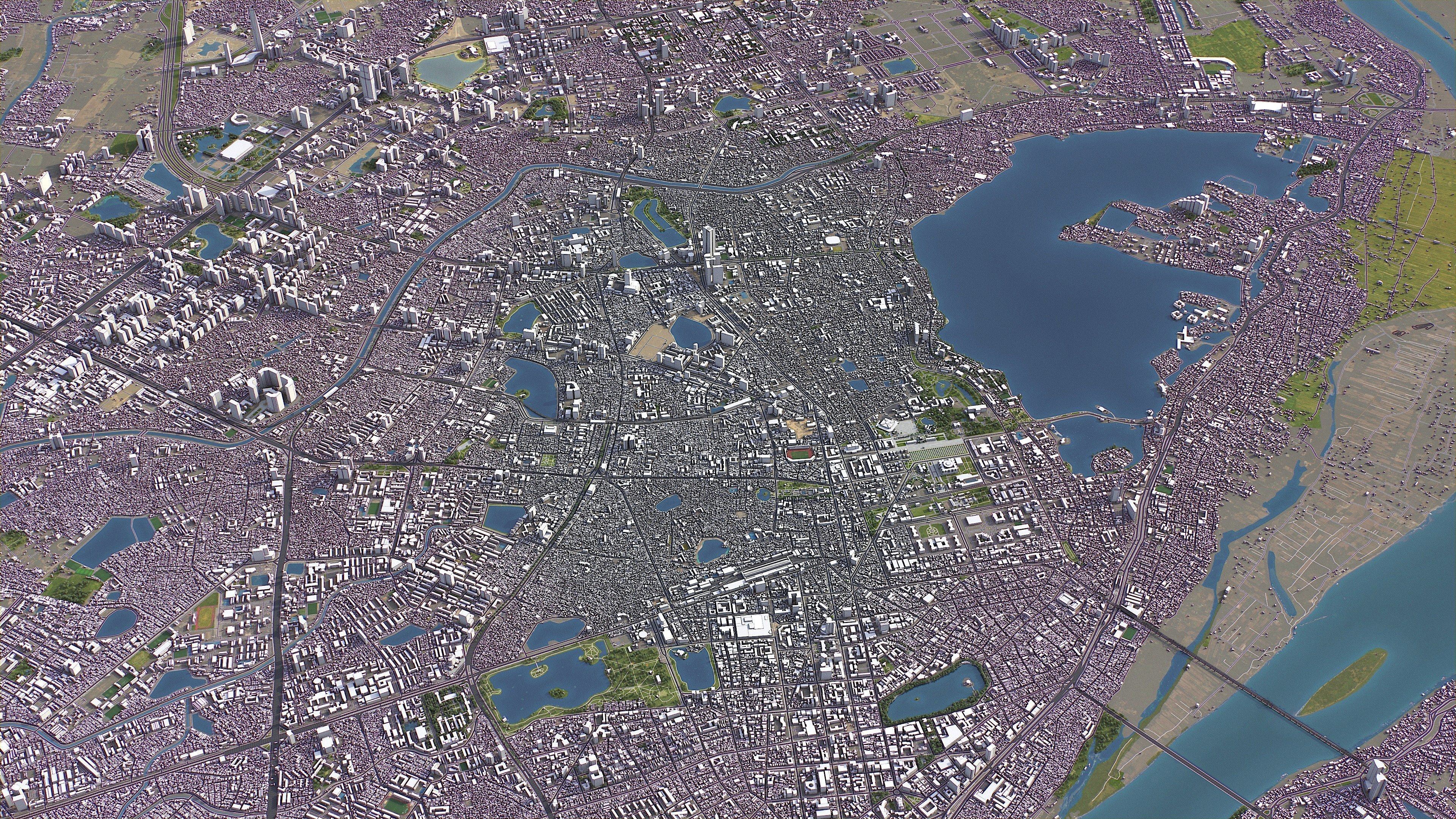 Hanoi - 3D City Model Low-poly 3D model_11