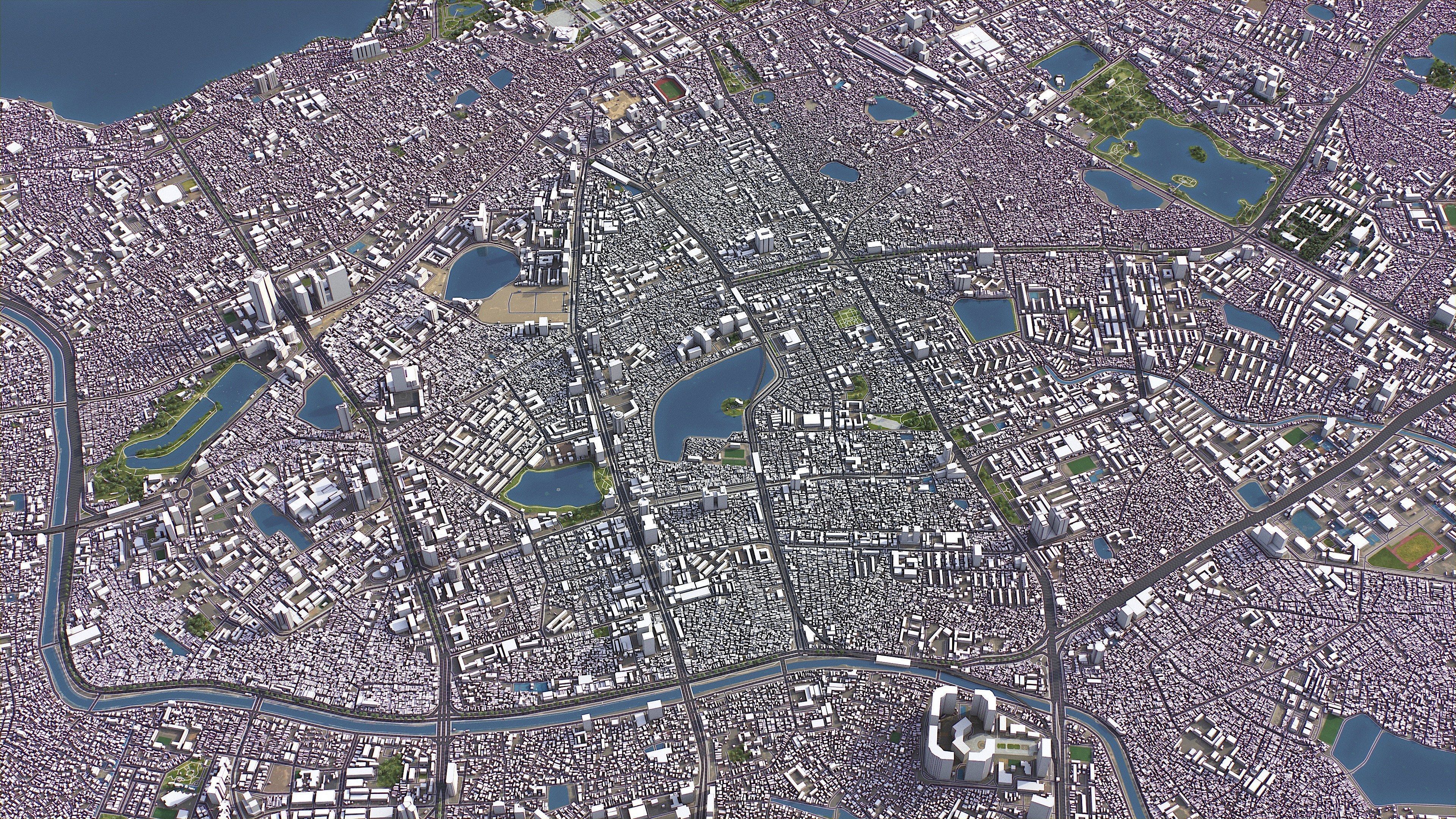 Hanoi - 3D City Model Low-poly 3D model_8