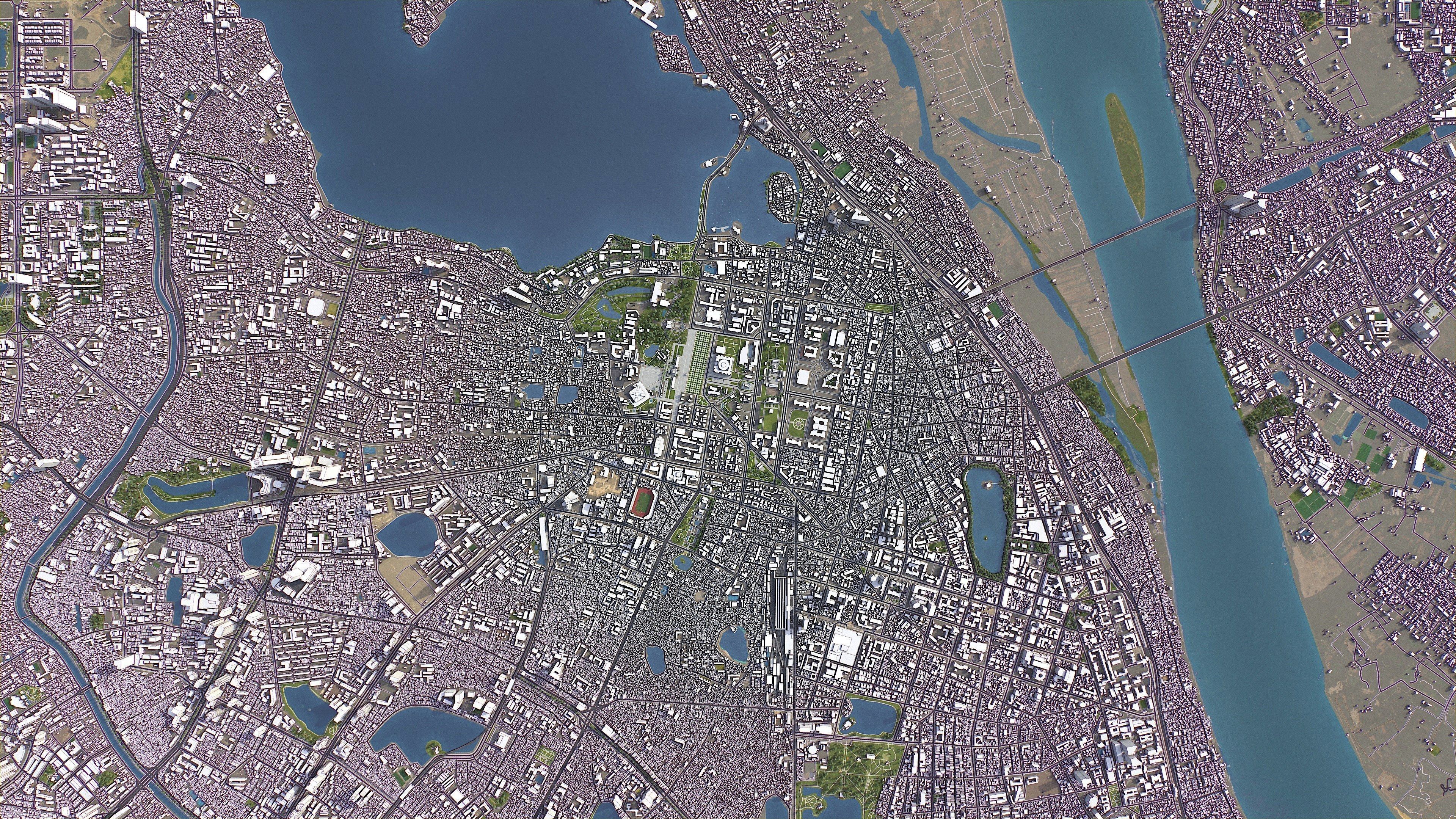 Hanoi - 3D City Model Low-poly 3D model_15