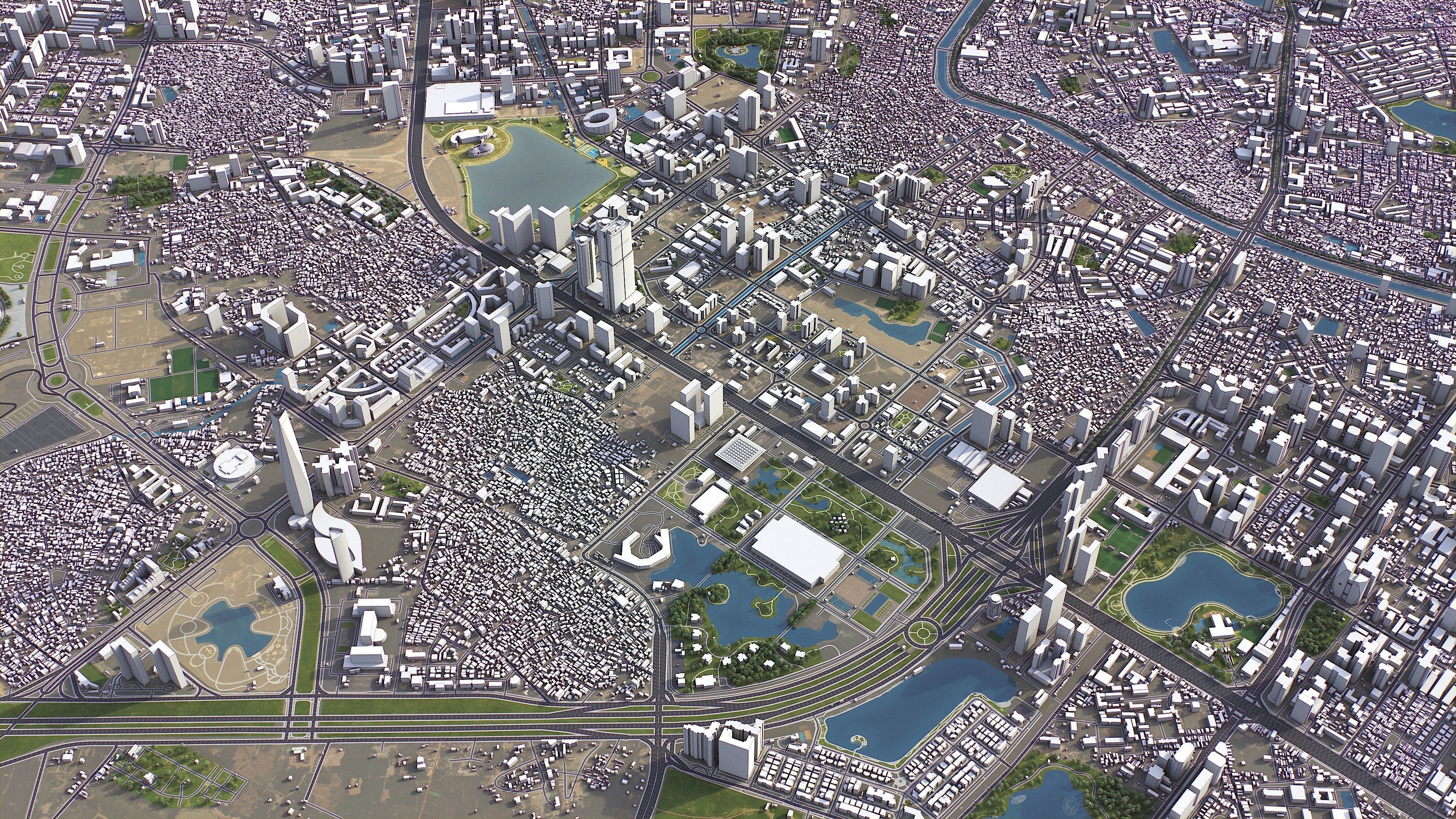 Hanoi - 3D City Model Low-poly 3D model_13