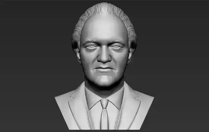 Quentin Tarantino bust 3D printing ready stl obj formats 3D print model