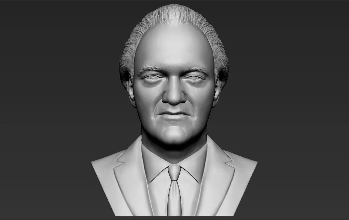 Quentin Tarantino bust 3D printing ready stl obj formats 3D print model