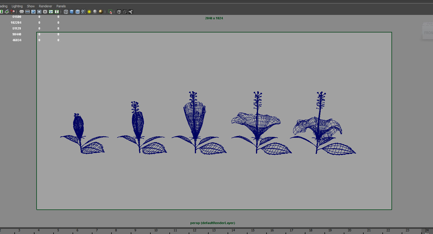 Hibiscus flower 3d model 3D model_2