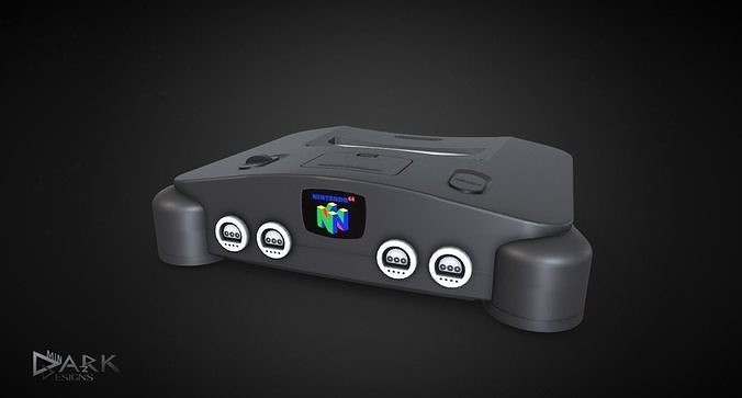 Nintendo 64 Console Low-poly 3D model