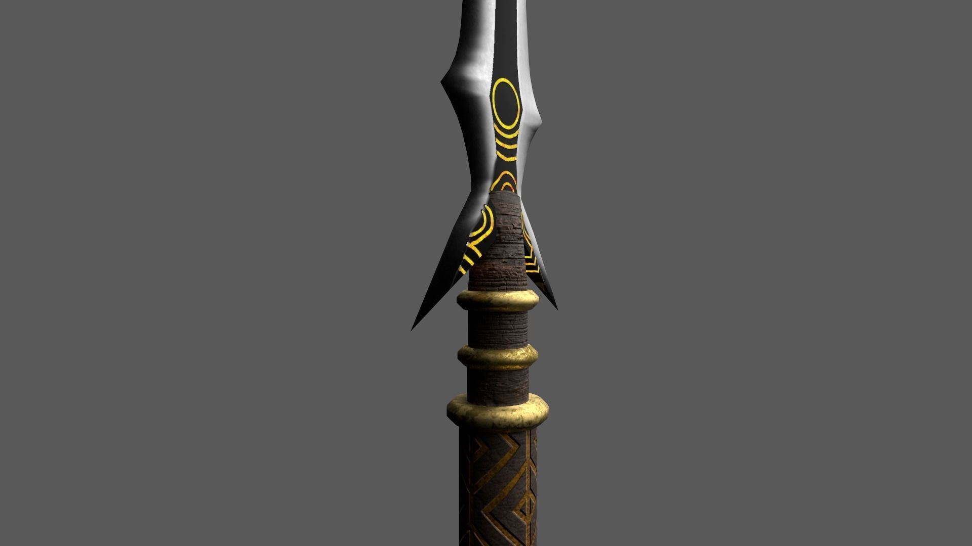 Spear sword from legend of zelda Low-poly 3D model_2