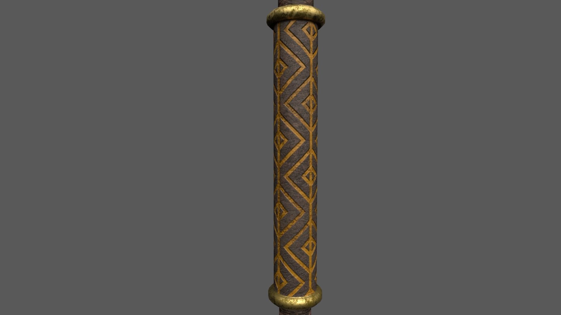 Spear sword from legend of zelda Low-poly 3D model_4