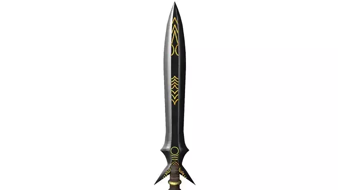 Spear sword from legend of zelda Low-poly 3D model