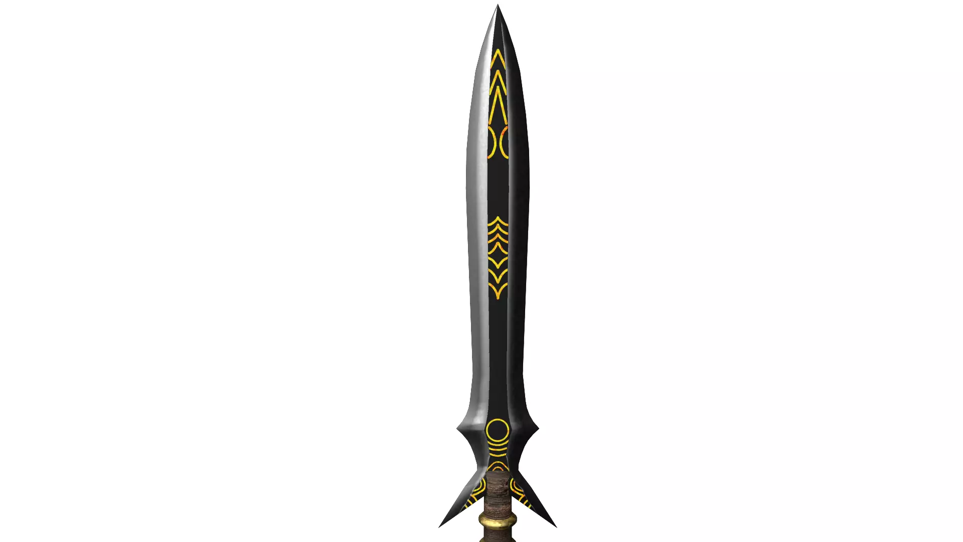 Spear sword from legend of zelda Low-poly 3D model_0