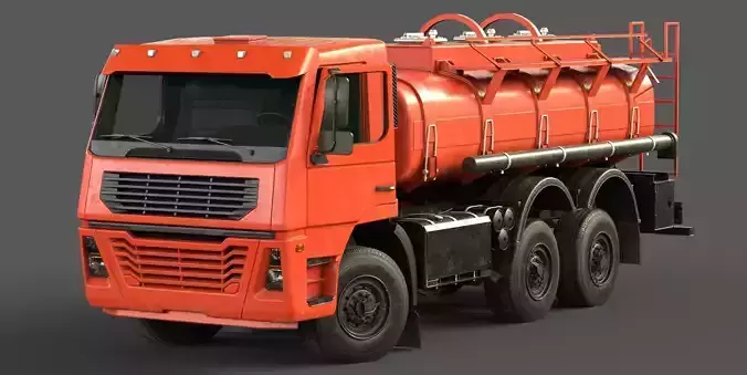Generic Cistern Truck  Tanker Low-poly 3D model