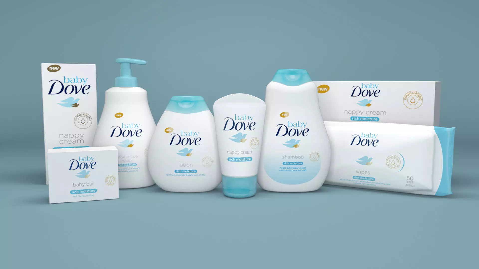 Dove Baby - Collection Pack 3D model_0