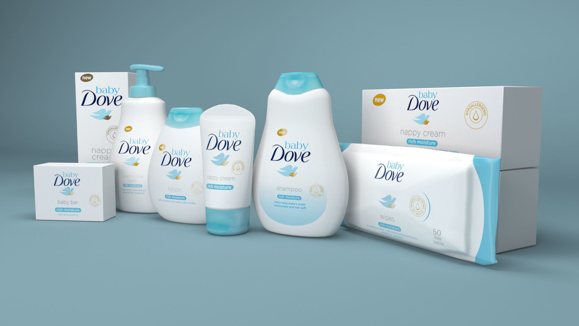 Dove Baby - Collection Pack 3D model_1