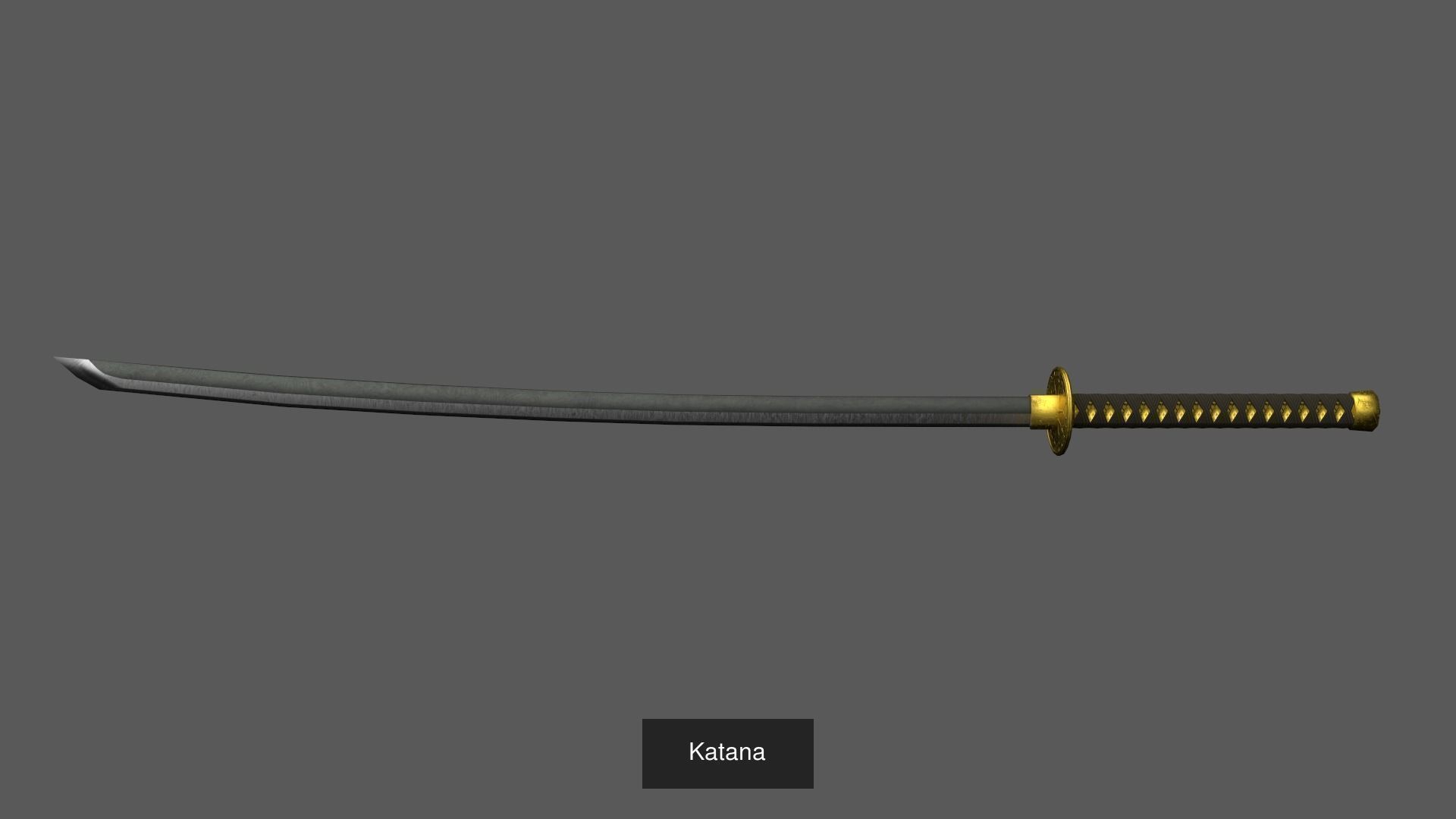 Old Fantasy Melee Weapons 3D Model Collection_1