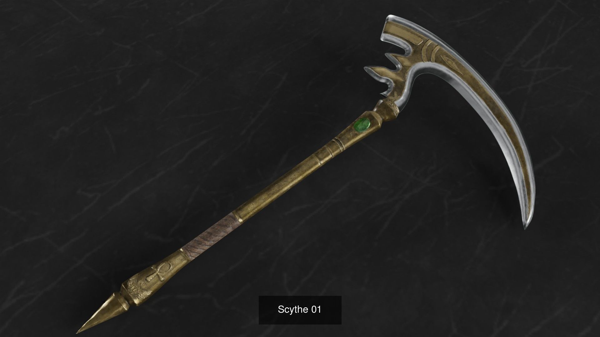 Old Fantasy Melee Weapons 3D Model Collection_5