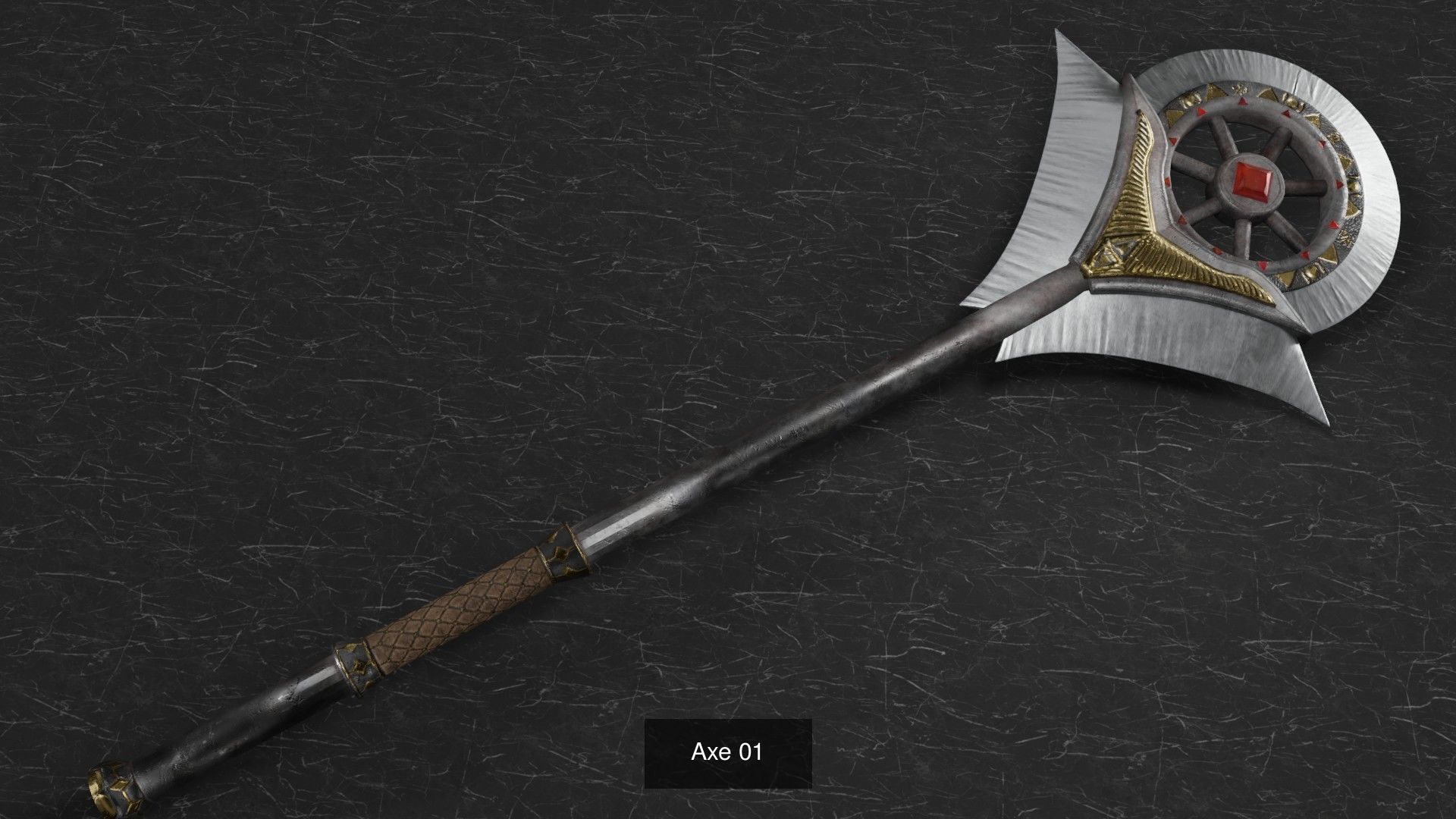 Old Fantasy Melee Weapons 3D Model Collection_7