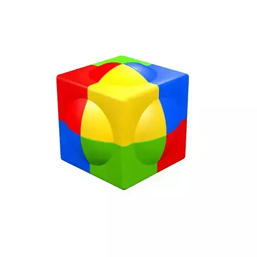 Toy cube sphere 3D model