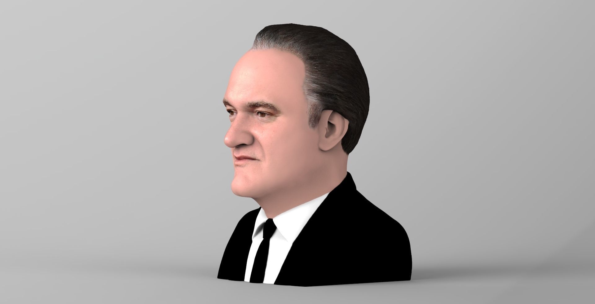 Quentin Tarantino bust ready for full color 3D printing 3D print model_2