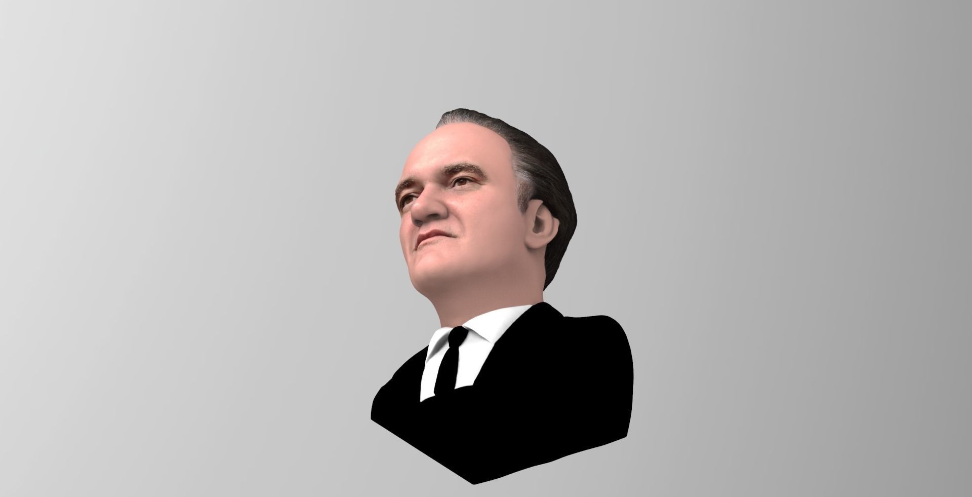 Quentin Tarantino bust ready for full color 3D printing 3D print model_14