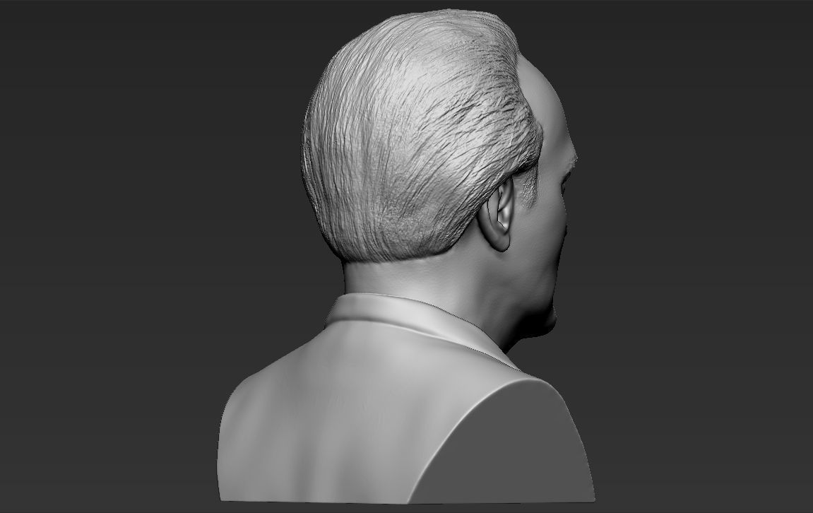 Quentin Tarantino bust ready for full color 3D printing 3D print model_28