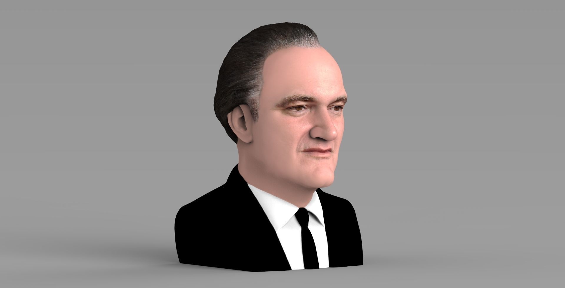 Quentin Tarantino bust ready for full color 3D printing 3D print model_8